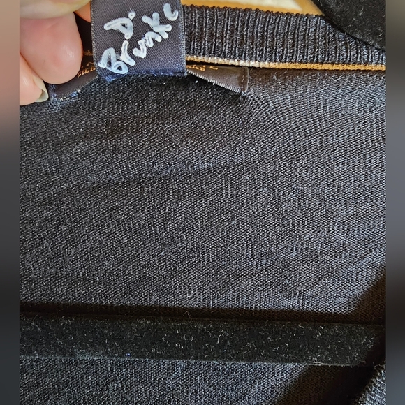 Banana Republic Luxury Blend Sweater Navy Silk Cotton Cashmere VNeck Mens Size L - Picture 5 of 8